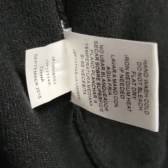 Joseph A. Womens Size S Black Sequin Floral Cardigan Sweater 3/4 Sleeves Sparkle - Picture 13 of 16